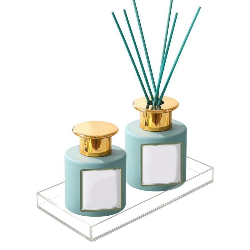 Multifunctional Waterproof Acrylic Soap Sponge Holder Tray for Bathroom Vanities and Countertop Essential Organization