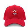 Canada Maple Leaf Printed Multicolor Adjustable Baseball Cap for Outdoor Travel Daily Commute Campus Street