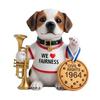 Animal History Resin Ornament American Style Animal Figurine History Themed Patriotic Animal Sculpture for Home Office Desk