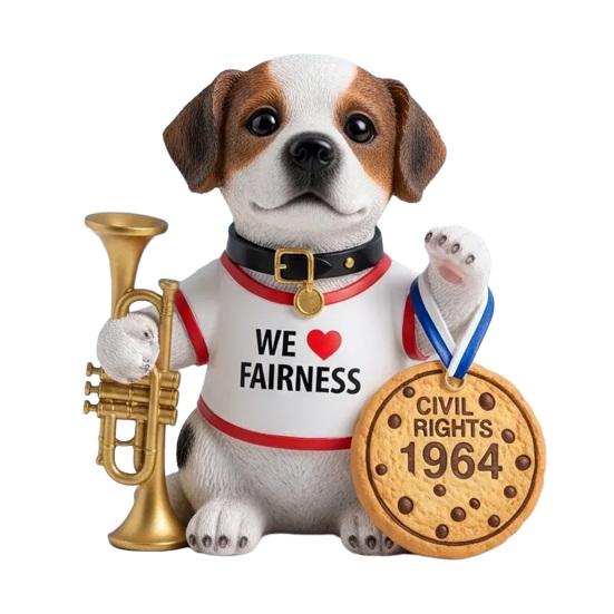 Animal History Resin Ornament American Style Animal Figurine History Themed Patriotic Animal Sculpture for Home Office Desk