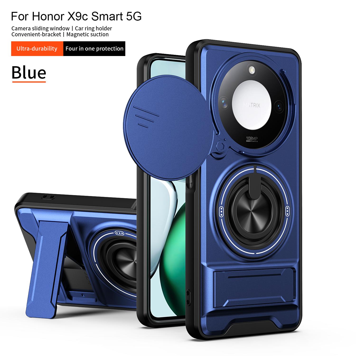 For Honor X9c Smart Case Honor X9c Smart Cover Phone Case Magsafe Magnetic Fold Holder Military Armor Camera Protection Cover Honor X9c Smart