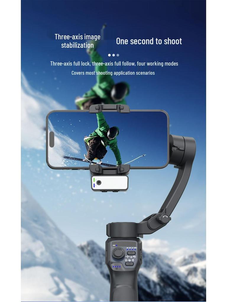 F11 Smart AI 3-Axis Handheld Gimbal for Phones with Face Tracking and Stabilization for TikTok Videos