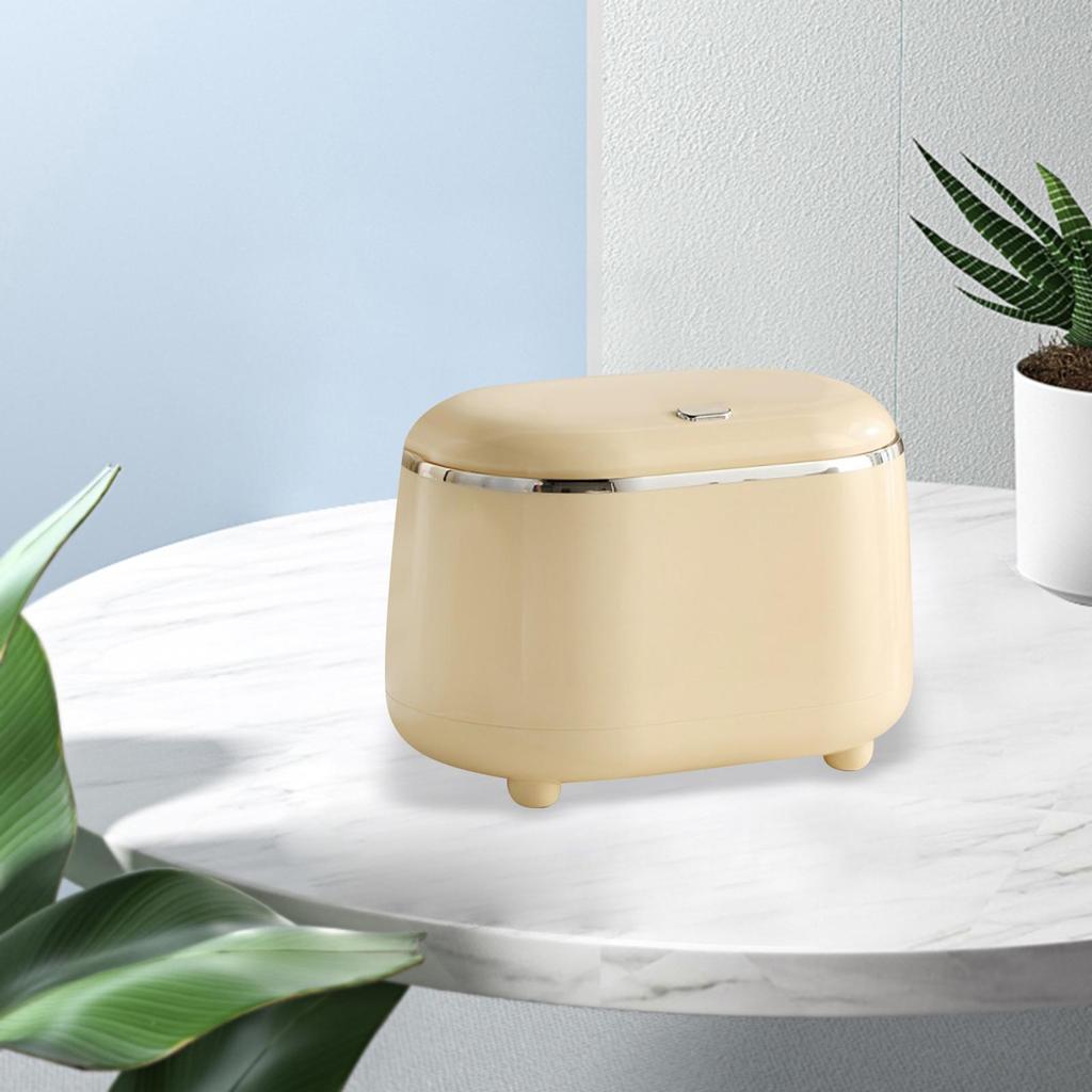 Pressing Small Desktop Garbage Can Stylish Large Opening Anti Slip Leg Recycle