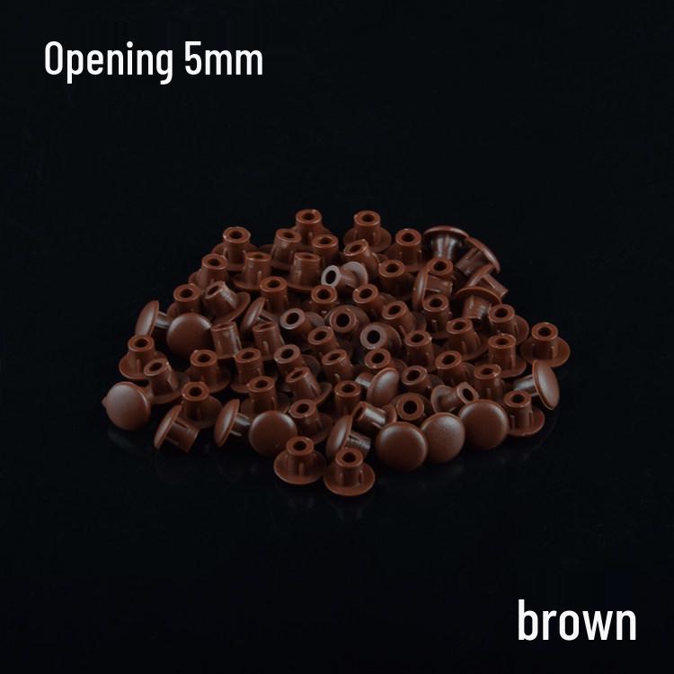 Round Plastic Hole Plugs for Cabinets and Wardrobes - Decorative Dustproof Screw Covers