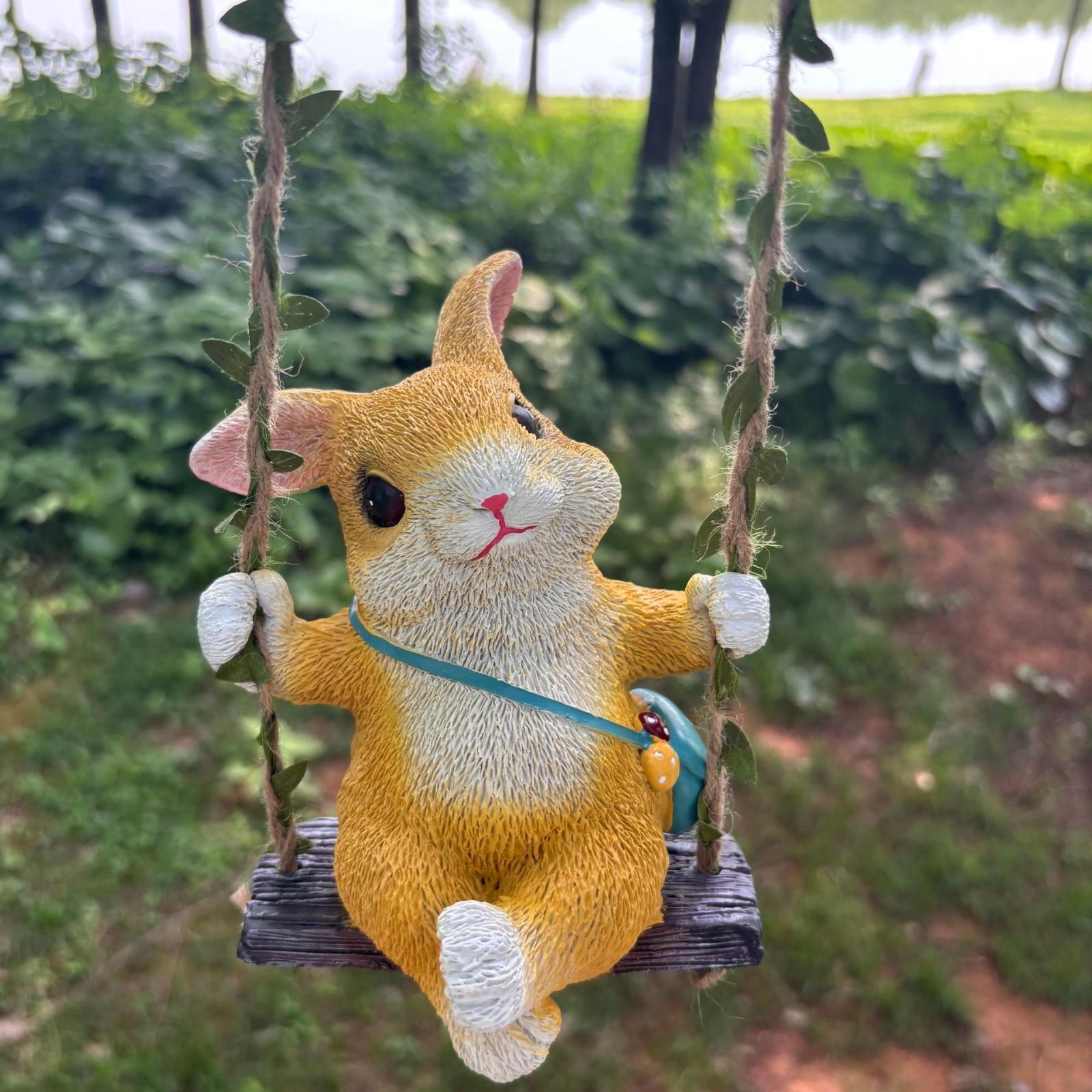 

Маленькое подвесное украшение-качели, Двор, Открытый сад, Балкон, Подвесное украшение для дерева One Size жёлтый