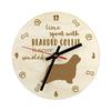Bearded Collie, Highland Collie, Mountain Collie - Clock with Dog, Wooden Clock with Engraving, Personalised Clock by
