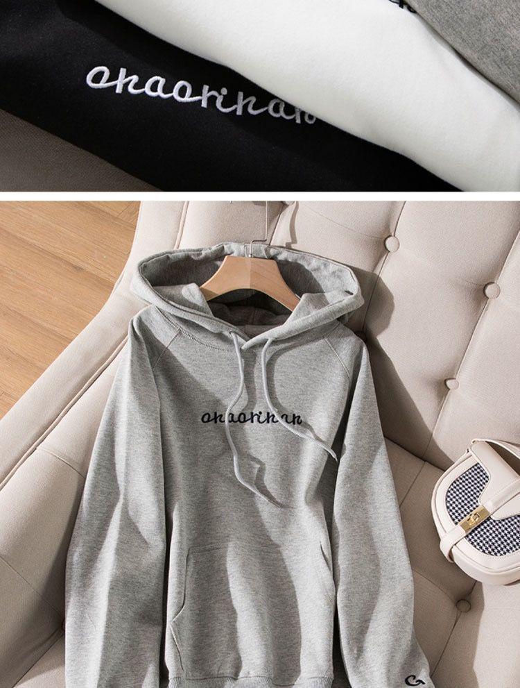 2025 Autumn Women's Trendy Korean Loose Casual Hoodie Sweatshirt