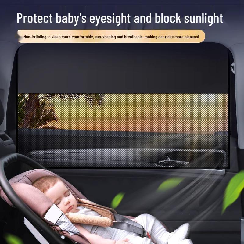 Car Side Window Sunshade Curtains - Heat Insulation & Privacy for Baby