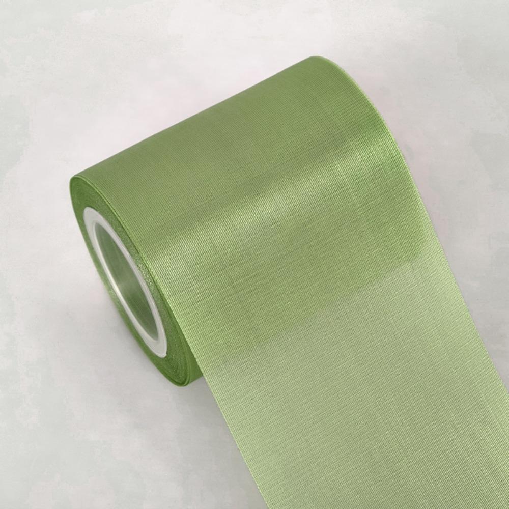 

8cm 8CM Wide Flowing Light Ribbon Sparkling Material Gift Wrapping Tape DIY Crafts Ribbon Chiffon Organza Satin Ribbons 8cm зелений