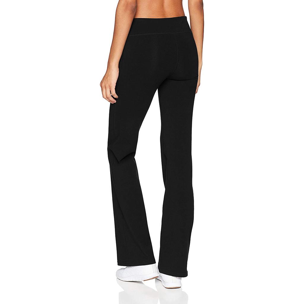 Dámské ležérní barevné úzké boky volné jógové kalhoty široké nohavice sportovní kalhoty