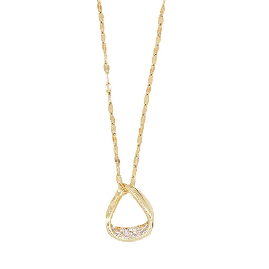 Necklace Titanium Steel Women's Summer Niche Design Sense Light Luxury Necklace Girls Exquisite Versatile Advanced Sense Simple Accessories