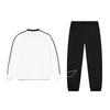 Li Ning Letter Logo Print Trendy Loose Versatile Fleece Warm Comfortable Crew Neck Pullover Long Sleeve Sweatshirt Casual Sports Suit AWDU917-3-AKLU-1