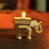 Portavelas Retro de Elefante de la Suerte para Velas de Té Candelabro Recuerdo de Boda Decoración para el Hogar