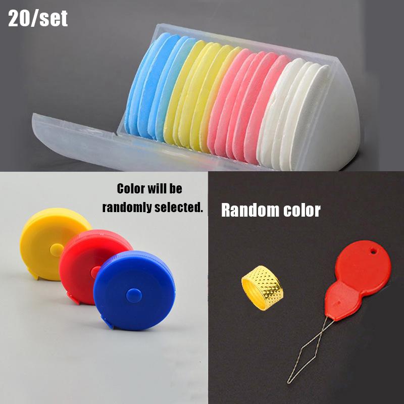 30Pcs Colored Sewing Chalk Kit Triangular Box Garment Marking Tools And Accessories for Tailoring And Crafting
