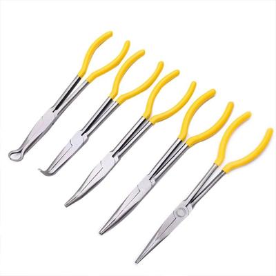 Mechanic Equipment Extra Long Nose Pliers DIY Wire Removal Pliers Multi-functional Spanner Clips