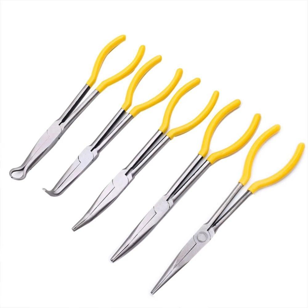 DIY Spanner Clips Mechanic Equipment Wire Removal Pliers Multi-functional Extra Long Nose Pliers