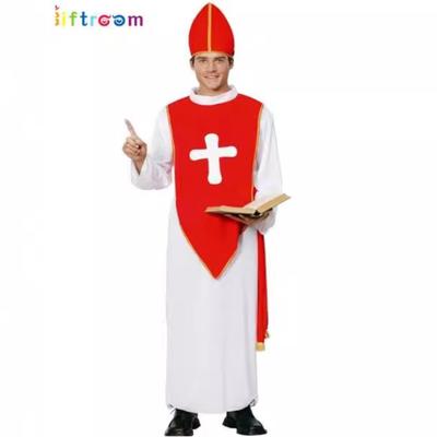 Halloween Kostüm Erwachsener Männlich Missionar Priester Maria Priester Schwester Kostüm Kreuz