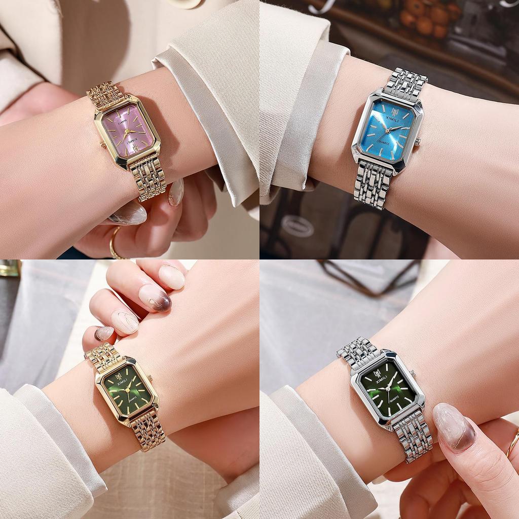 Ladies Square Fashion Watch With Quartz Movement For Casual Wear