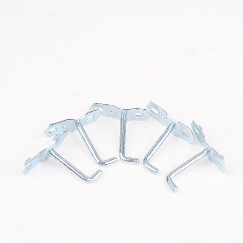 5Pcs Square Hole Board Hook Pegboard Hooks Shelf Metal Hook Garage Pegboard Hanger Wall Mount Storage Rack