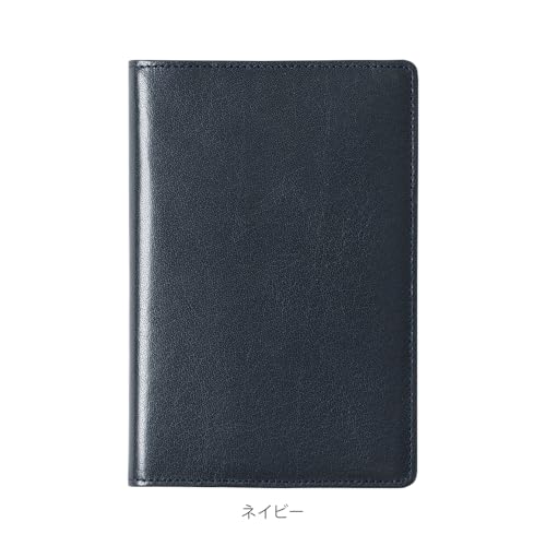 QUOVADIS Genuine Leather (Cowhide) Planner Cover "Buffalo Leather" 10x15cm Navy (qv10x1529nv)