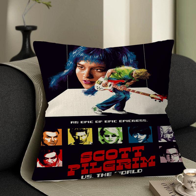 Scott Pilgrim Vs. The World Cushion Cover Pillowcase Upholstery Sofa Throw Pillow Home Decor Pillowcas