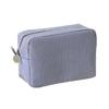 Makeup Bag Solid Color Large Capacity Zipper Closure Cosmetic Pouch Skin Care Product Travel Storage Pouch