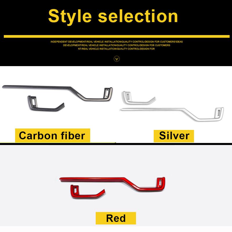 For Toyota RAV4 XA50      2024 Hybrid Car Central Control Dashboard Air Outlet Vent Strip Trim Cover Sticker