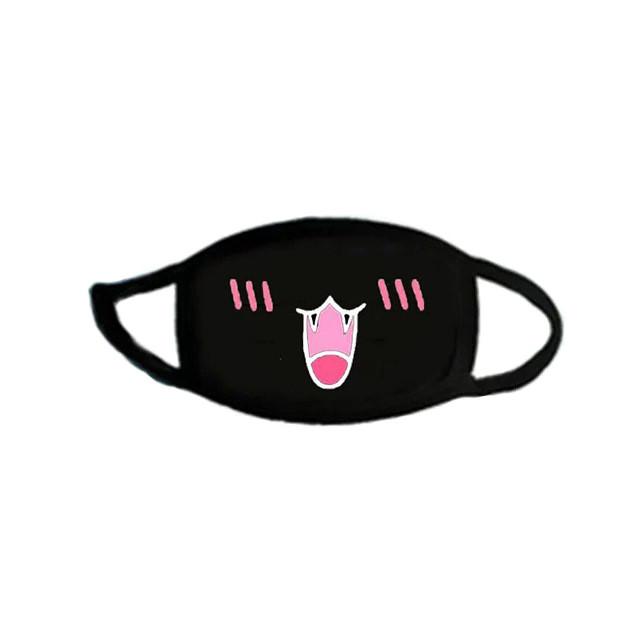 Custom Logo Black Protective Mask With Cartoon Design For Summer And Winter Wear