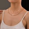 Personality, Pearl Double-layer Metal Necklace, Personality Stacking, Women's Versatile Temperament Necklace