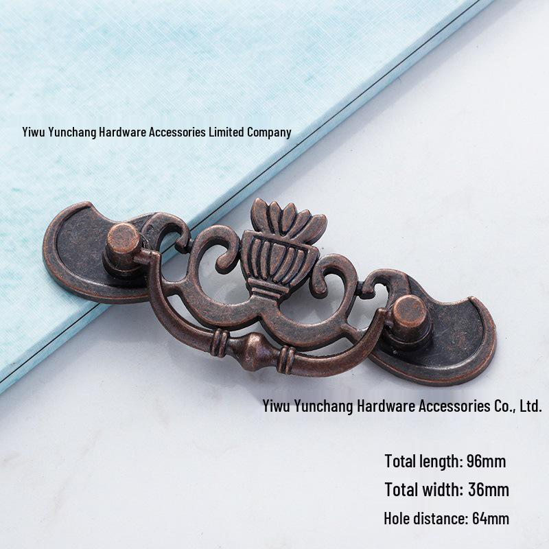 European Retro Alloy Drawer Pull Ring Handle for Cabinet and Cupboard Furniture