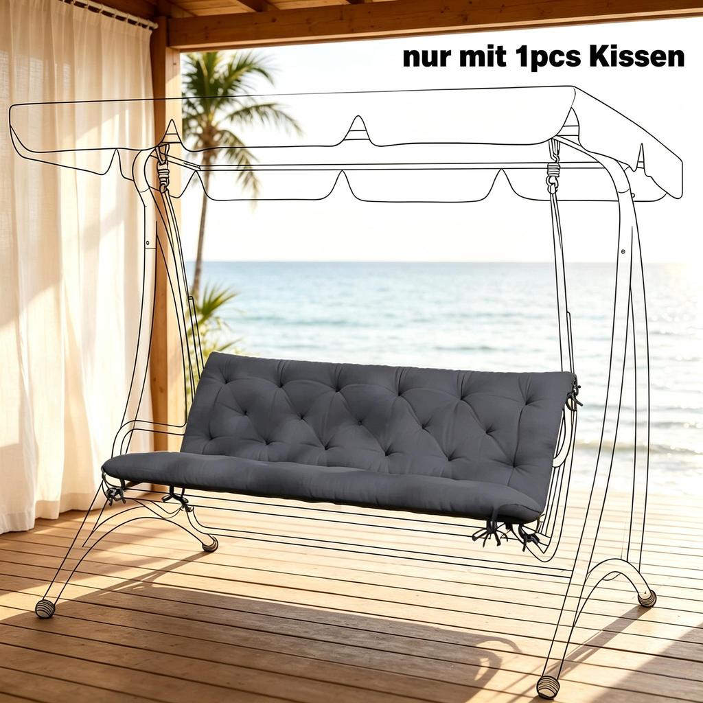 Comfortable Cushion for Rocking Chair with High Backrest, Versatile Cushion for Garden Swing, Elegant Bench Cushion (only with 1pc cushion)
