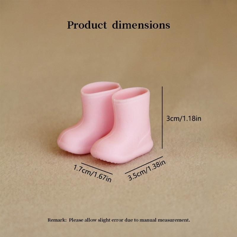 High Cut Rainproof Doll Shoes PVC Perfect For OB11 Doll Accessories Photo Props