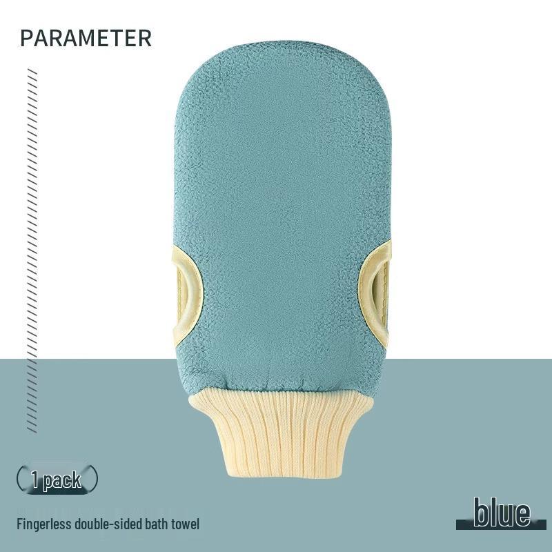 Exfoliating Double-Sided Back Scrubber Towel & Gloves for Men and Women - Gentle Yet Effective
