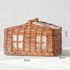 Retro Hand-Woven Laundry Hamper with Handle - Large Capacity Basket for Bathroom & Balcony