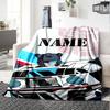 Customiz Name Personality Gundam Blanket Soft &Warm Sofa Office Bed Travel Lunch Break Blanket, Gift Suitable All Seasons