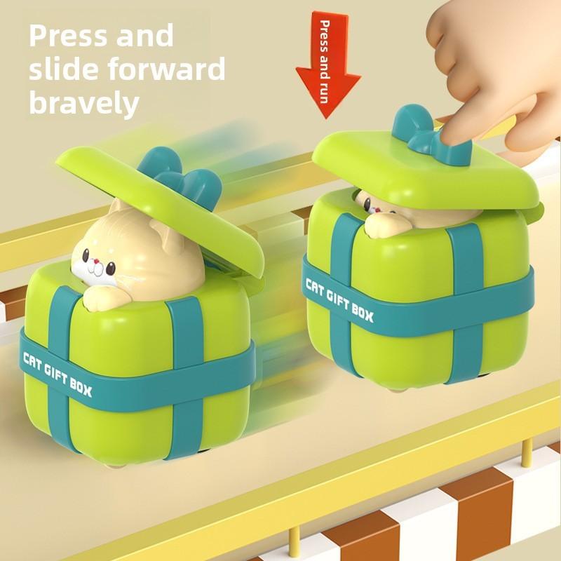 Preschool Learning Toy With Pressing Slider Cat For Early Education Kids