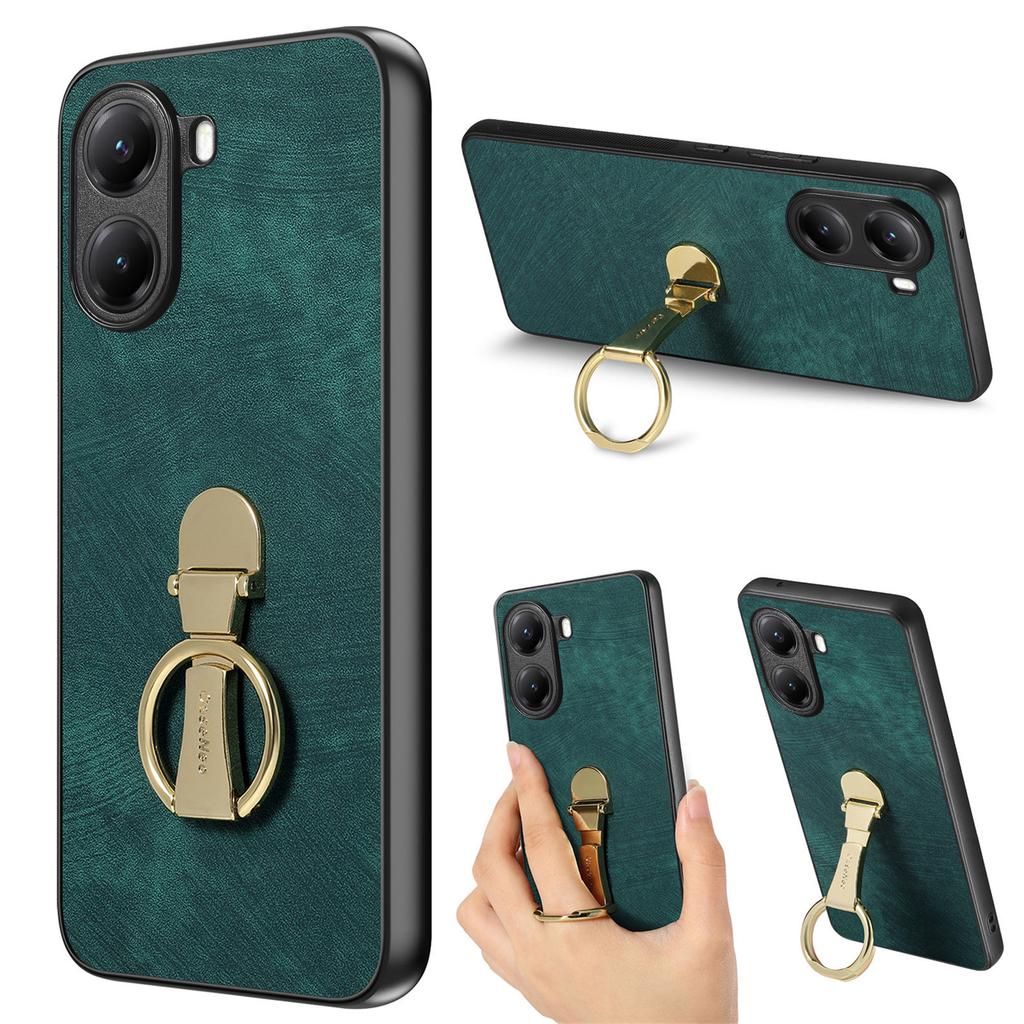 CASENEO D22 For Xiaomi Poco X7 Pro 5G/Xiaomi Redmi Turbo 4 5G Case Folding Kickstand Retro Leather Back Phone Cover