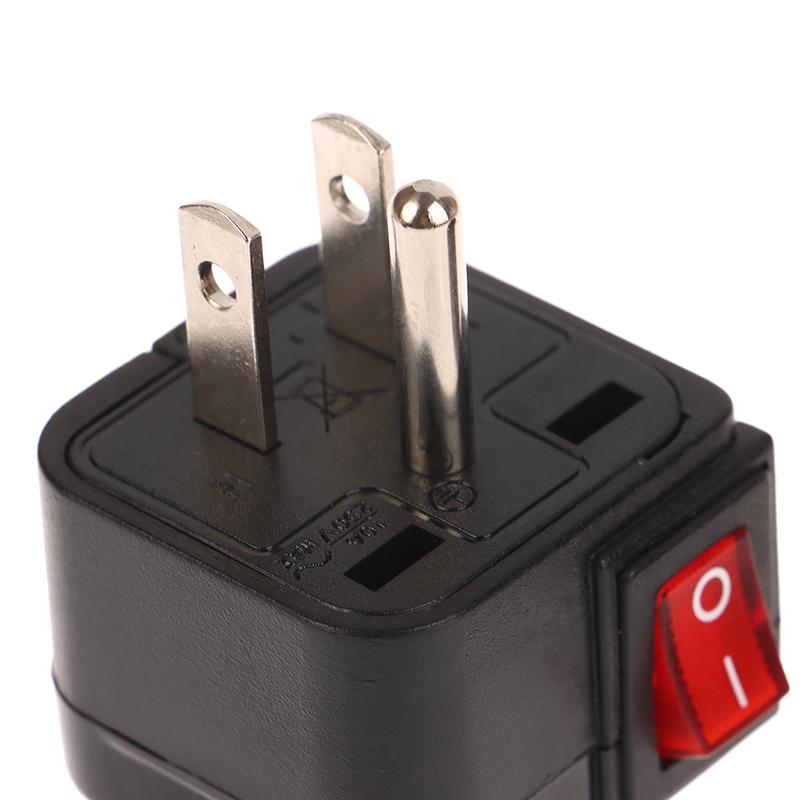 Univerzální americký US evropský UK EU AU cestovní elektrický adaptér zástrčky 10A/13A 250V elektrická zásuvka s vypínačem