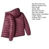 Men Winter Cotton Coat Hooded Long Sleeve Solid Color Lightweight Cotton Jacket with Pockets Cold Weather Outerwear