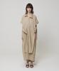 Meuameu Tie Sleeve Detail Shirt Dress