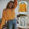 Premium Plus Size Autumn Womens Sweaters Off The Shoulder Pullover Sweater Long Sleeve For Stylish Comfort