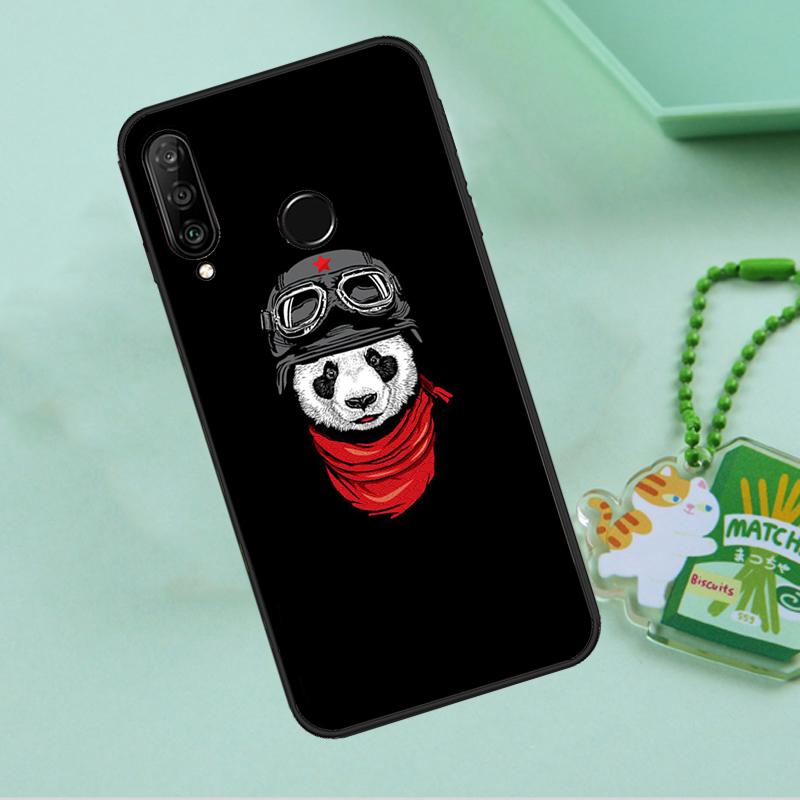 Cartoon Cute Panda Bear For Huawei Nova 12s 12i 11i 7i 8i 9 10 SE Y91 Y90 Y60 Y70 Y72 Y61 P60 Pro P30 P40 Lite Case
