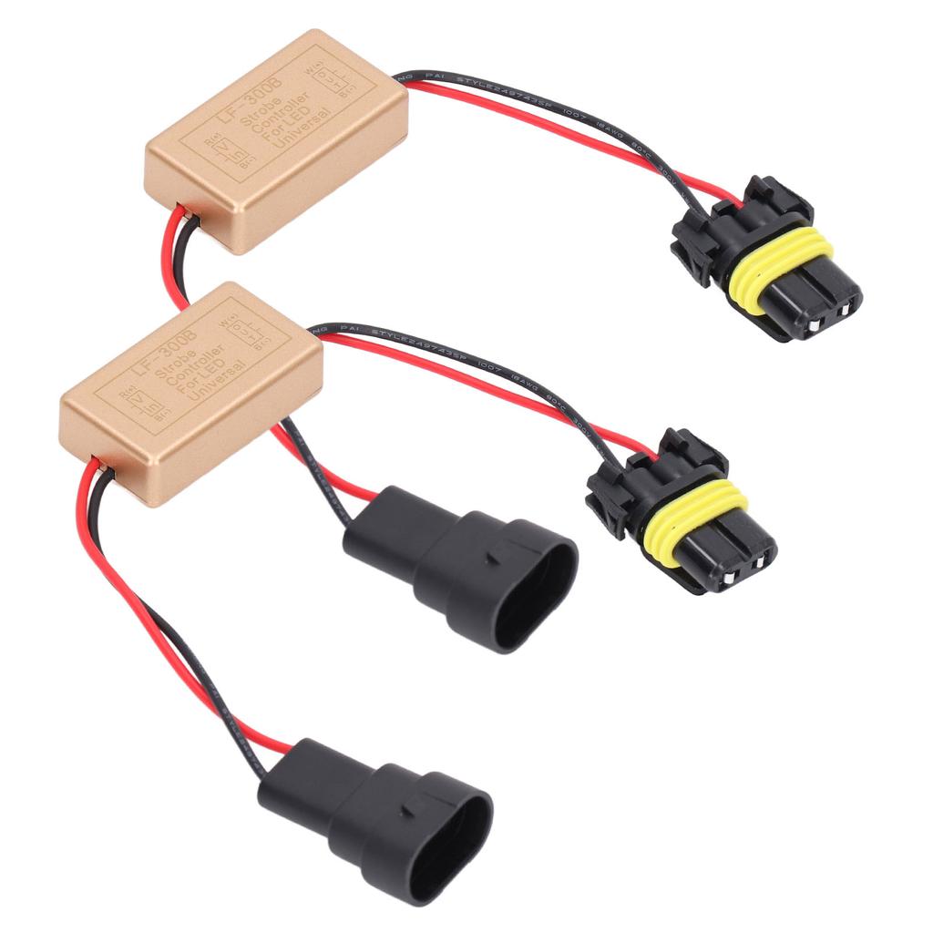 2PCS 50W LED Strobe Controller Continuous Strobe ABS Fog Light Strobe Module Flash Strobe Controller for LED Headlights