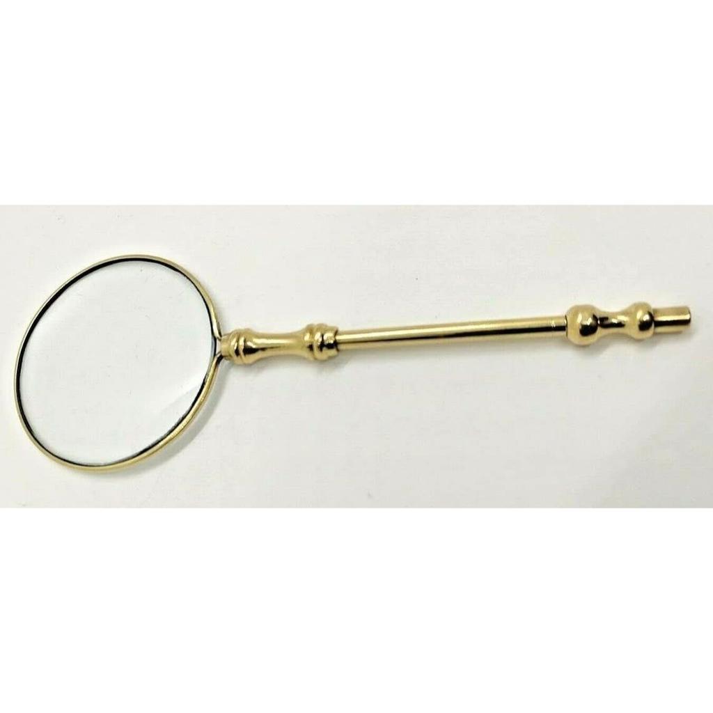 Brass Magnifying Glass Vintage Magnifier Pocket Portable Gift