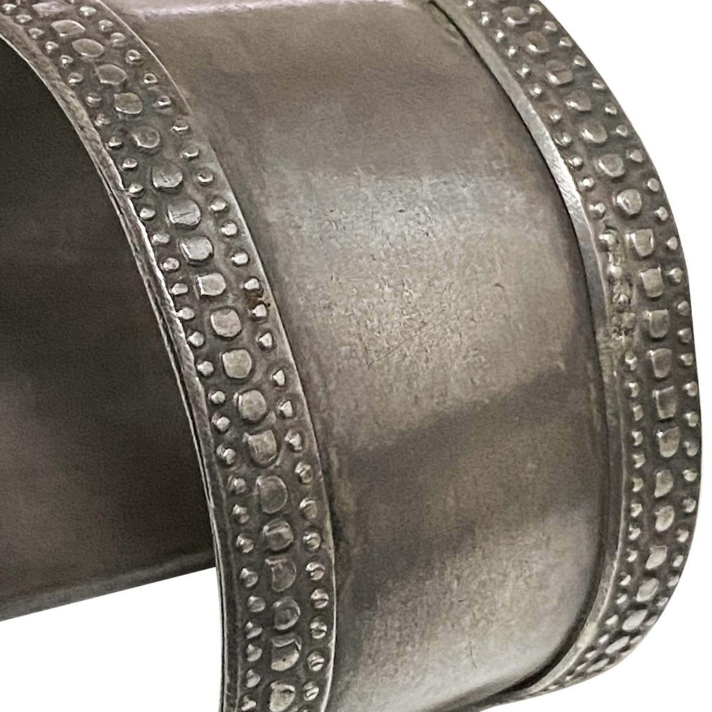 Karen Silver Karen Tribe Wide Gladiator Bangle SILVER925 Ethnic Accessory Asian Ethnic Silver Bangle Tropical Jewelry Silver Bangle Ancient Asia Roman
