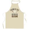 Kitchen Apron - Planetee ELODIE - Breton Print - Durable Cotton - Adjustable Ties