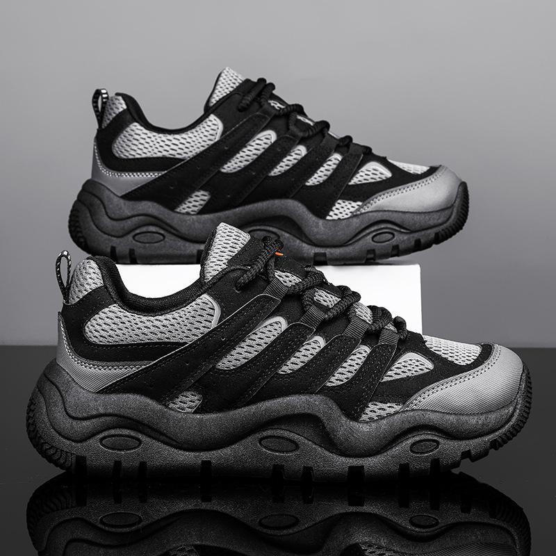 Autumn Dad Shoes Men's New Casual Sports Shoes Fashionable Low-top Mesh Breathable Forrest Gump Shoes Lightweight and Versatile Men's Shoes