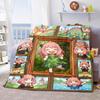 Anya Spy x Family Soft Warm Flannel Blanket Throw Cozy Lightweight Blanket for Bed Sofa Home Decor -QJY