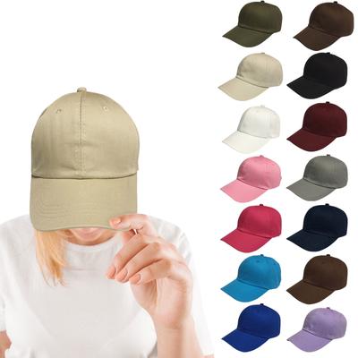 Classic Solid Color Cotton Baseball Cap Adjustable Strapback Casual Outdoor Sun Protection Hat for Men and Women