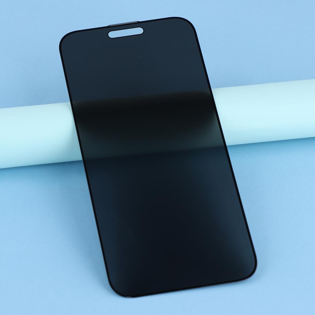For iPhone 17 Privacy Screen Protector Full Glue Anti-Spy Tempered Glass Film with Dust-Proof Mesh